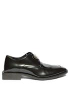 Matchesfashion.com Balenciaga - Logo-plaque Patent-leather Derby Shoes - Mens - Black Silver