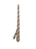 Matchesfashion.com Burberry - Manston Heritage Icon-stripe Silk Tie - Mens - Beige