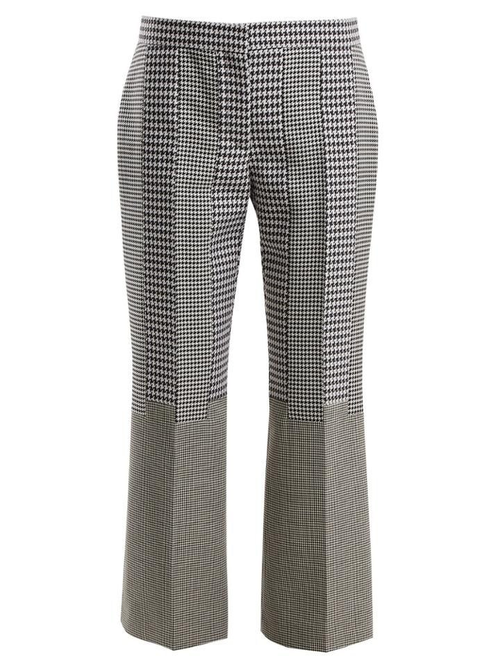Alexander Mcqueen Kick-flare Wool Cropped Trousers