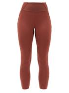 Matchesfashion.com Vaara - Kari Panelled Stretch-jersey Leggings - Womens - Brown