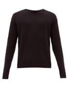 Matchesfashion.com Prada - Bolt Intarsia Virgin Wool Sweater - Mens - Black