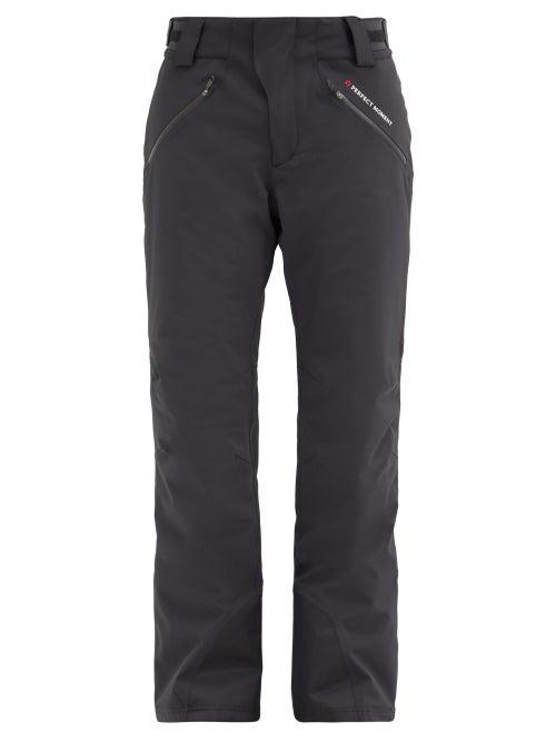 Matchesfashion.com Perfect Moment - Chamonix Logo-print Padded-shell Ski Trousers - Mens - Black