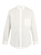Y-3 Back-print Cotton-poplin Shirt