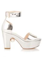 Nicholas Kirkwood Maya Pearl-embellished Block-heeled Sandals