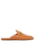 Matchesfashion.com Tod's - Backless Leather Loafers - Womens - Tan