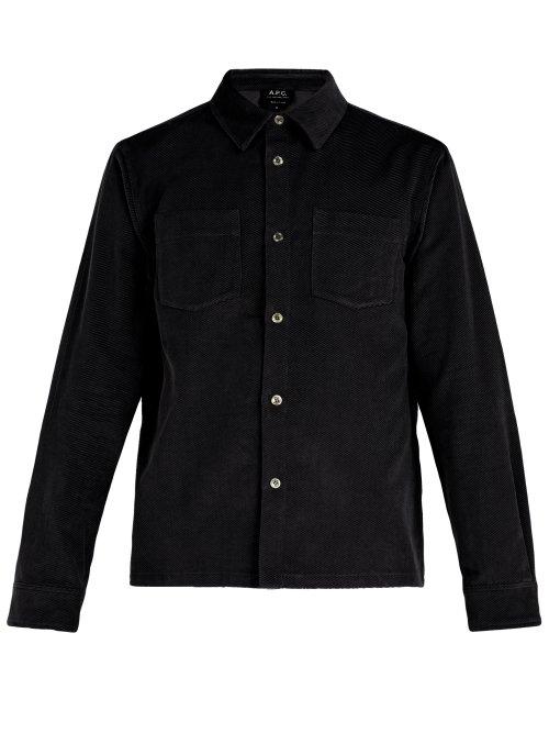 Matchesfashion.com A.p.c. - Joe Corduroy Overshirt - Mens - Navy