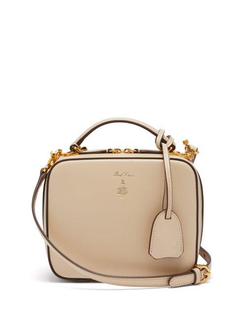 Matchesfashion.com Mark Cross - Baby Laura Leather Shoulder Bag - Womens - Beige