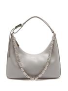 Givenchy - Moon Small Leather Shoulder Bag - Womens - Grey