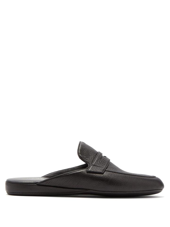 Harrys Of London Howard Backless Leather Slippers