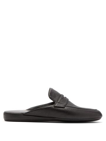 Harrys Of London Howard Backless Leather Slippers
