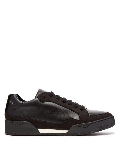 Matchesfashion.com Stella Mccartney - Logo Print Cupsole Low Top Trainers - Mens - Black