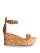Gianvito Rossi Ankle-strap Suede Wedge Sandals