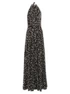Matchesfashion.com Raquel Diniz - Giovanna Speckle Print Velvet Dress - Womens - White Black
