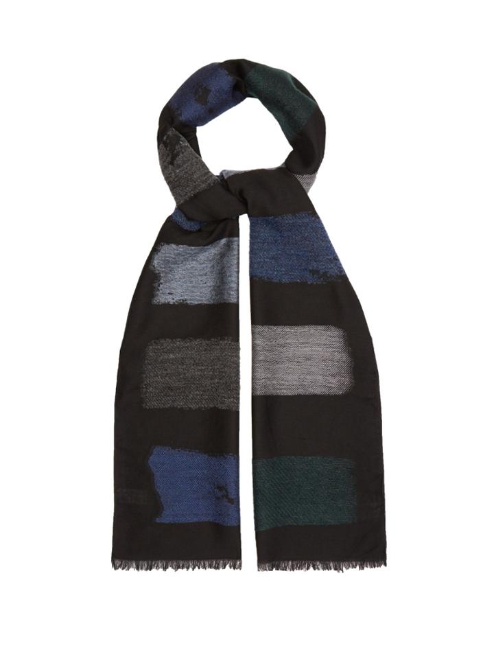 Paul Smith Colour-block Knit Scarf