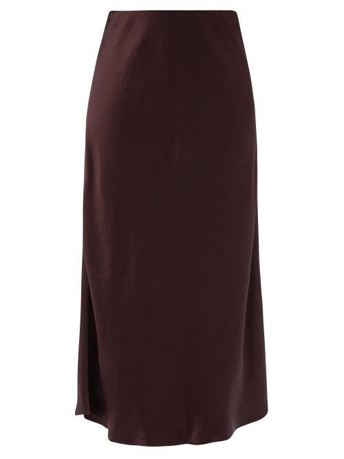 Matchesfashion.com Max Mara Leisure - Alessio Skirt - Womens - Burgundy
