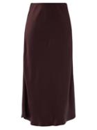 Matchesfashion.com Max Mara Leisure - Alessio Skirt - Womens - Burgundy