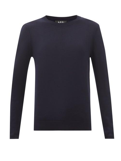 A.p.c. - Savannah Merino Sweater - Womens - Navy