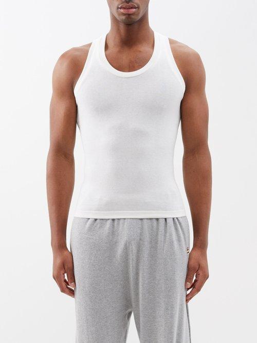 Extreme Cashmere - No. 270 Cotton And Cashmere-blend Tank Top - Mens - White