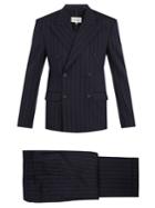 Maison Margiela Double-breasted Striped Wool-blend Suit
