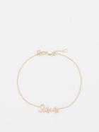 Sydney Evan - Love Diamond & 14kt Gold Bracelet - Womens - Gold