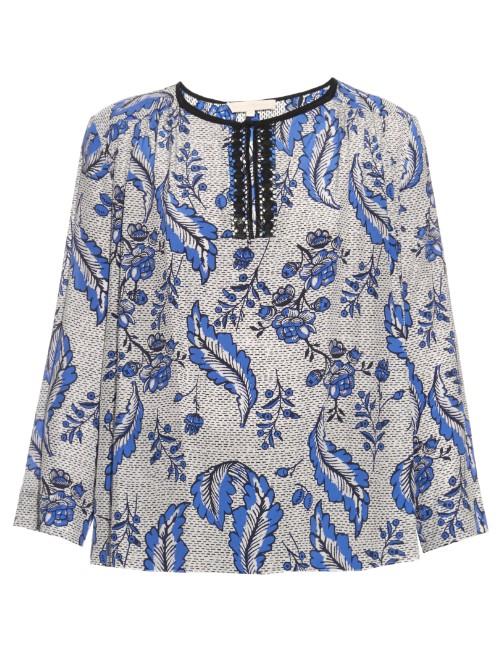 Vanessa Bruno Diaz Ivy-print Silk-crepe Blouse