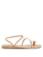 Matchesfashion.com Ancient Greek Sandals - X Fabrizio Viti Sheila Leather Sandals - Womens - Light Tan