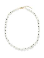 Missoma - Pearl, Onyx & 18kt Gold-pleated Necklace - Womens - Pearl