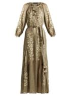 Vita Kin Garden Floral-embroidered Linen Dress