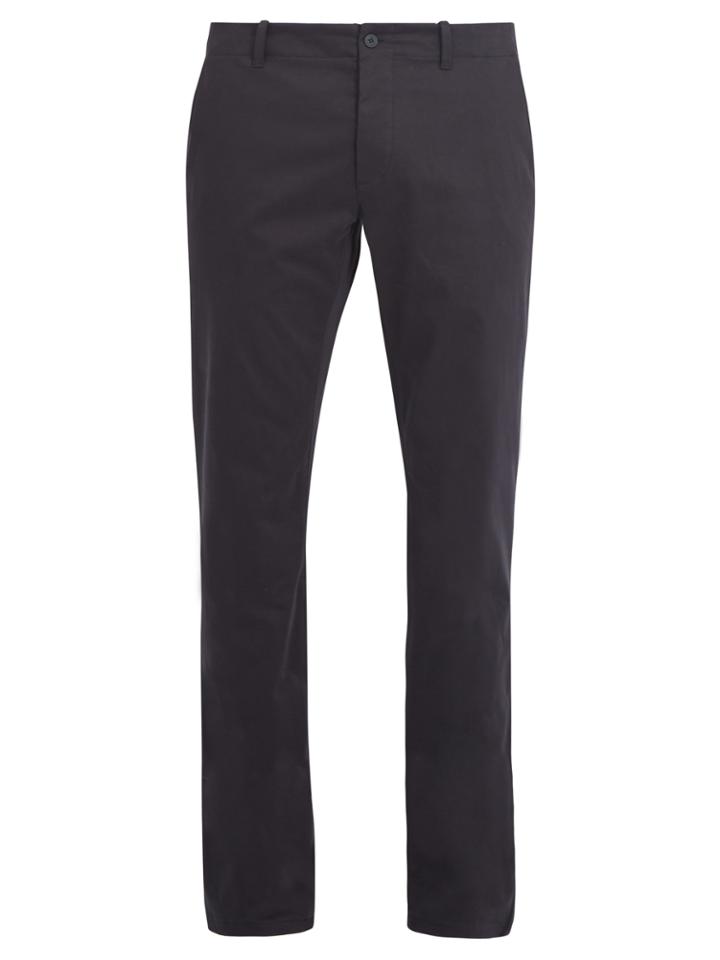 Tomas Maier Slim-leg Stretch-cotton Chino Trousers