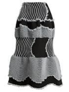 Issey Miyake Stag Pleated Satin Midi Skirt