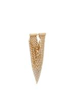 Matchesfashion.com Paco Rabanne - Crystal Embellished Chainmail Earrings - Womens - Gold