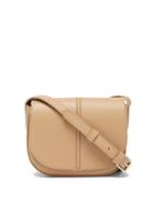 Ladies Bags A.p.c. - Betty Saffiano-leather Cross-body Bag - Womens - Beige