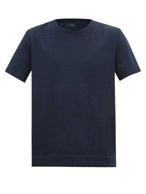 Matchesfashion.com Joseph - Mercerised Cotton-jersey T-shirt - Mens - Navy