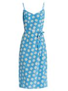 Hvn Lily Falling Floral-print Silk Slip Dress