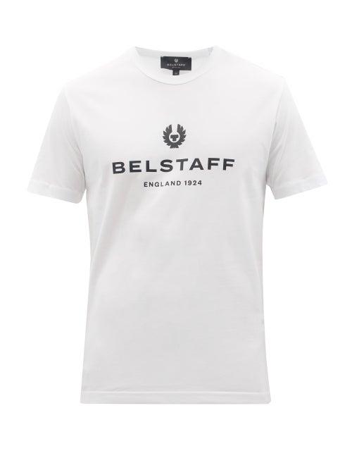 Belstaff - Logo-print Cotton-jersey T-shirt - Mens - White