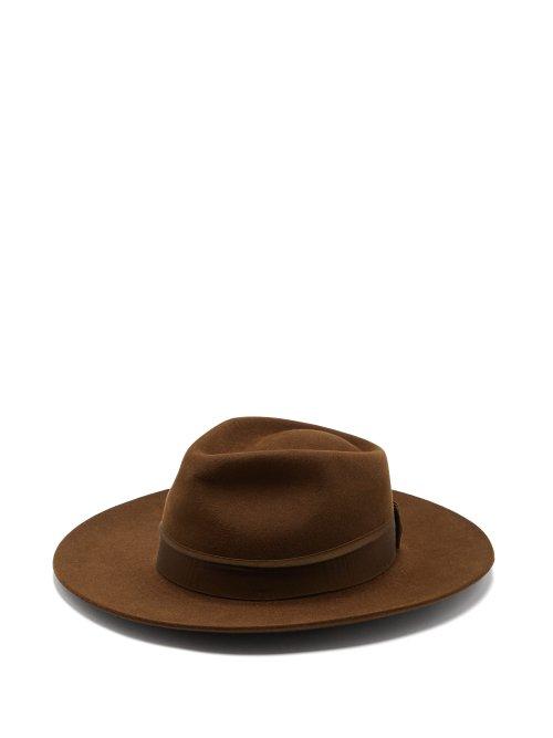 Matchesfashion.com Hillier Bartley - Portobello Felt Hat - Womens - Brown