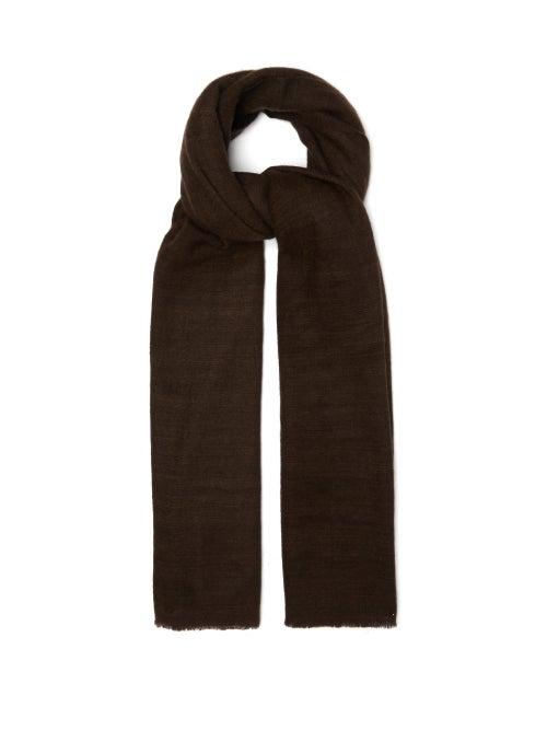 Matchesfashion.com Denis Colomb - Annapurna Cashmere Shawl - Womens - Dark Brown