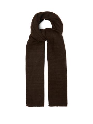 Matchesfashion.com Denis Colomb - Annapurna Cashmere Shawl - Womens - Dark Brown