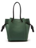 Matchesfashion.com Loewe - Flamenco Grained Leather Bag - Womens - Black Green