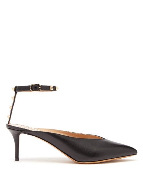 Matchesfashion.com Valentino - Rockstud Hype Leather Pumps - Womens - Black