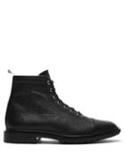 Matchesfashion.com Thom Browne - Brogue Detailed Leather Boots - Mens - Black