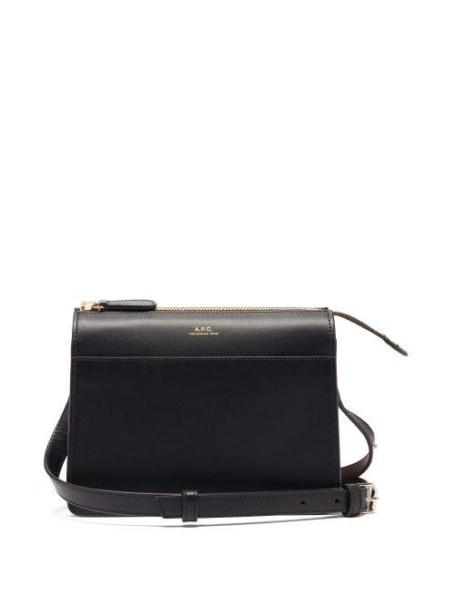 Matchesfashion.com A.p.c. - Ella Smooth-leather Cross-body Bag - Womens - Black