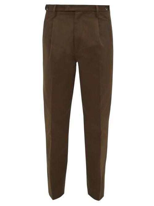 Matchesfashion.com Barena Venezia - Masco Cotton-twill Chinos - Mens - Green