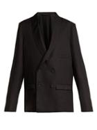 Matchesfashion.com Lemaire - Double Breasted Crepe Blazer - Womens - Black