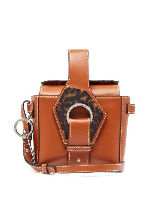 Matchesfashion.com Ganni - Smooth Leather Box Bag - Womens - Tan