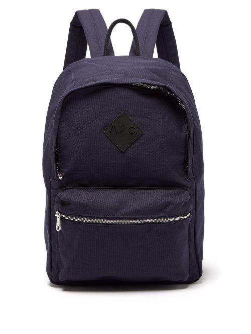 Matchesfashion.com A.p.c. - Canvas Backpack - Mens - Navy