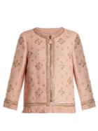 Andrew Gn Sequin-embellished Linen-blend Jacket