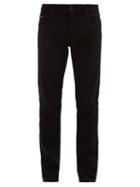 Matchesfashion.com Dolce & Gabbana - Logo Plaque Slim Fit Jeans - Mens - Black