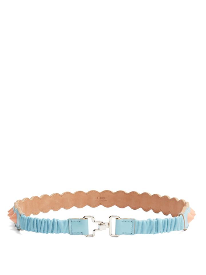 Fendi Stud-embellished Leather Belt