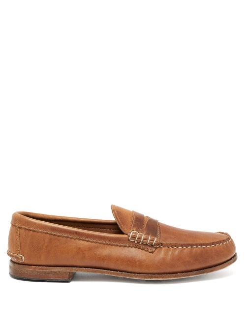 Matchesfashion.com Quoddy - True Leather Penny Loafers - Mens - Brown